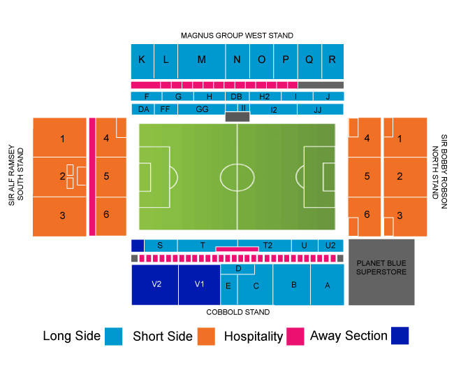 Portman Road stadium, Ipswich, England